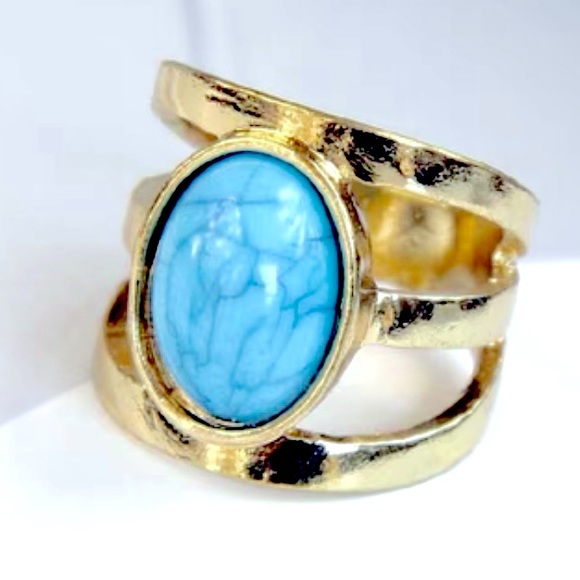 ❣️$25/3❣️Oval Shaped Turquoise Ring - Picture 4 of 10